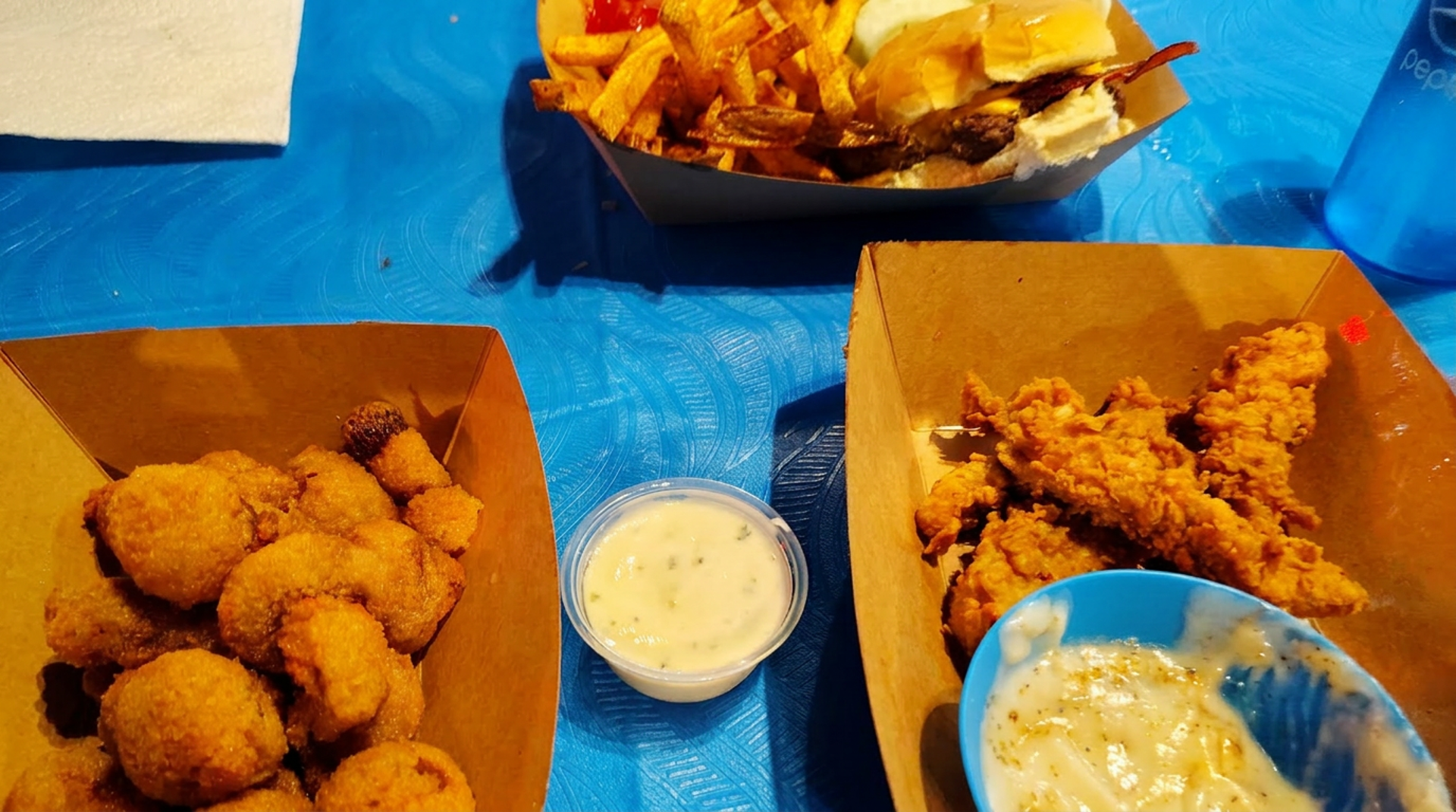 Piglets and fried pickles